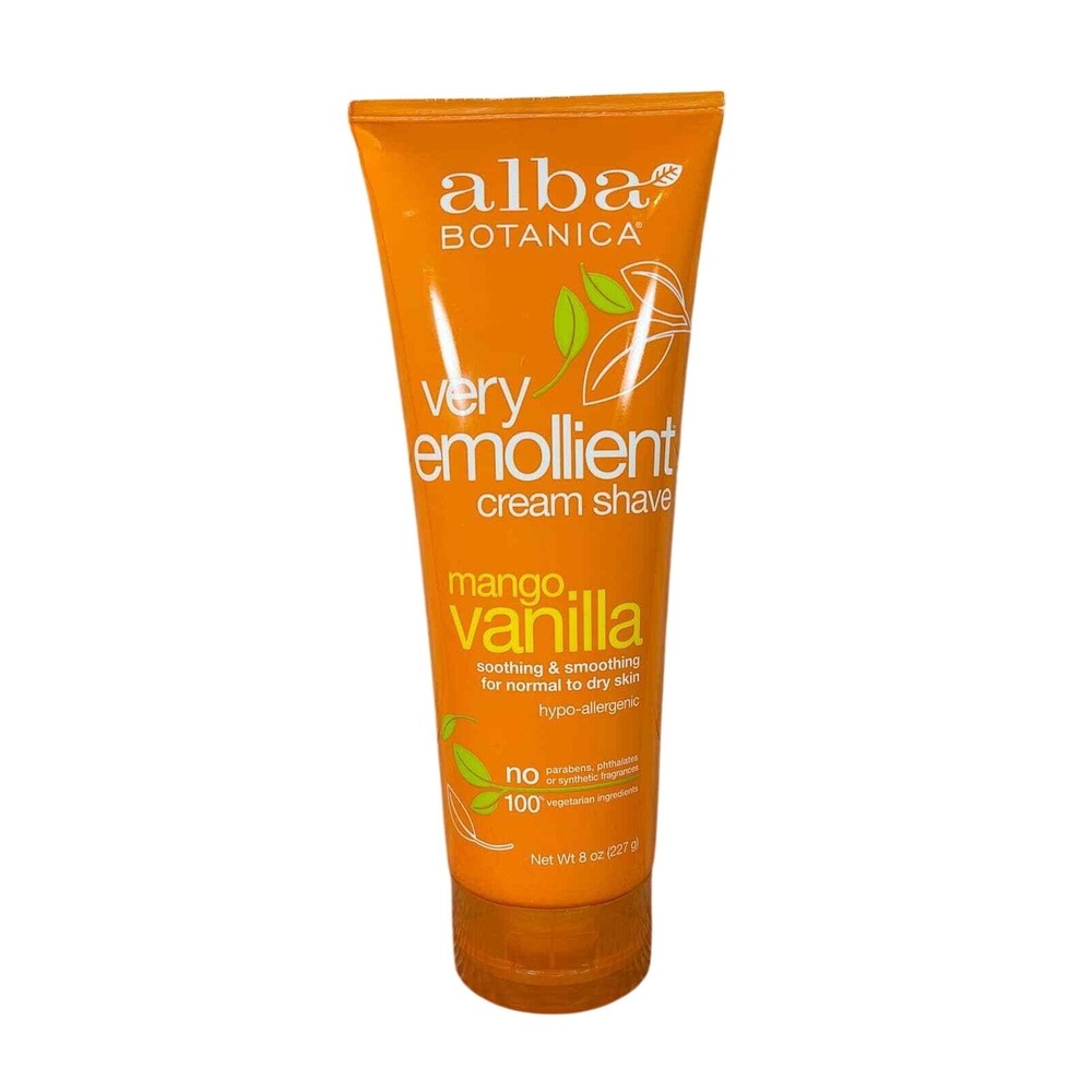 Alba Botanica‎ Very Emollient Cream Shave in Mango Vanilla 8 oz.